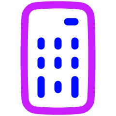 Remote Control Icon from Plump Neon Set
