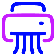 Shredder Icon from Plump Neon Set