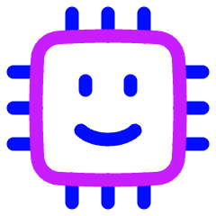 Ai Chip 2 Icon from Plump Neon Set