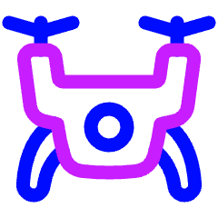 Drone Icon from Plump Neon Set