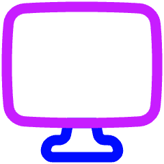 Screen 1 Icon from Plump Neon Set
