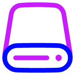 Hard Drive 2 Icon from Plump Neon Set