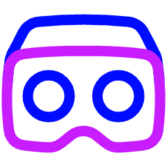 Virtual Reality Icon from Plump Neon Set