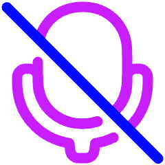 Voice Mail Off Icon from Plump Neon Set