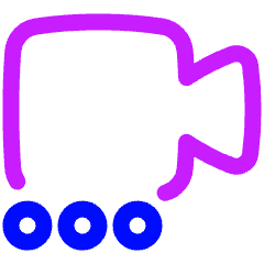 Webcam Video Call Connecting Icon from Plump Neon Set