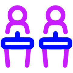 Politics Debate Icon from Plump Neon Set