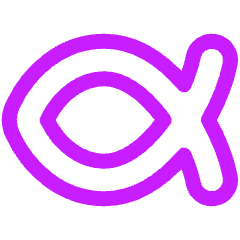 Christianity Icon from Plump Neon Set