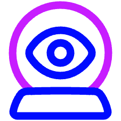 Fortune Telling Sphere Icon from Plump Neon Set