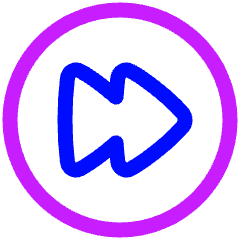 Button Fast Forward Circle 1 Icon from Plump Neon Set
