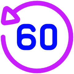 Button Go Backward 60 Icon from Plump Neon Set