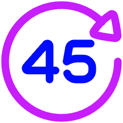 Button Go Forward 45 Icon from Plump Neon Set