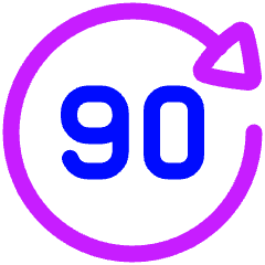 Button Go Forward 90 Icon from Plump Neon Set