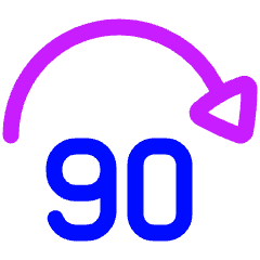 Button Jump Forward 90 Icon from Plump Neon Set