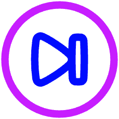 Button Next Circle Icon from Plump Neon Set