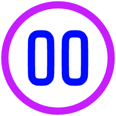 Button Pause Circle Icon from Plump Neon Set