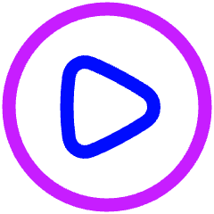 Button Play Circle Icon from Plump Neon Set
