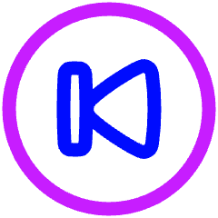 Button Previous Circle Icon from Plump Neon Set