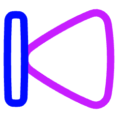 Button Previous Icon from Plump Neon Set