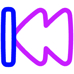 Button Rewind 2 Icon from Plump Neon Set