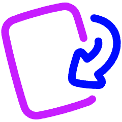 Card Flip Icon from Plump Neon Set