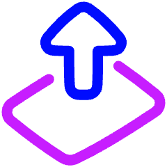 Card Lift Icon from Plump Neon Set