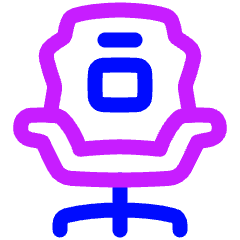 Chair 1 Icon from Plump Neon Set