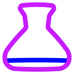 Flask Empty Icon from Plump Neon Set