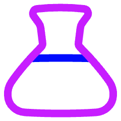 Flask Full Icon from Plump Neon Set