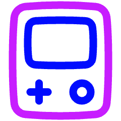 Gameboy Icon from Plump Neon Set
