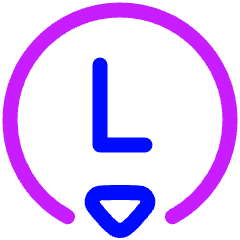 Left Controller Down Icon from Plump Neon Set