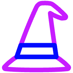 Magic Hat Icon from Plump Neon Set