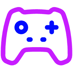 Nintendo Xbox Controller 1 Icon from Plump Neon Set