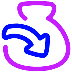 Pouch Add 1 Icon from Plump Neon Set