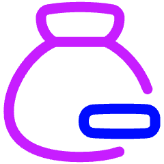 Pouch Remove 2 Icon from Plump Neon Set