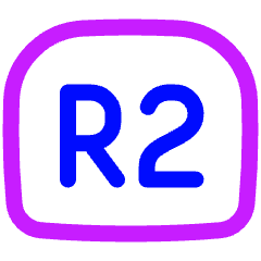 Right Button Two Icon from Plump Neon Set