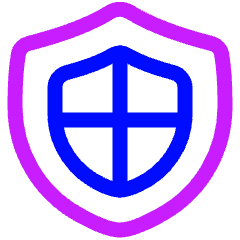 Shield Defense Icon from Plump Neon Set