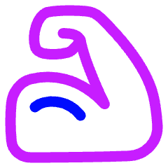 Strenght Skills Icon from Plump Neon Set