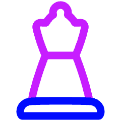 Chess Queen 1 Icon from Plump Neon Set