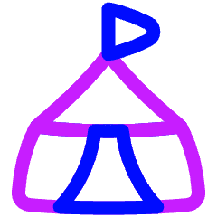 Circus Tent Icon from Plump Neon Set