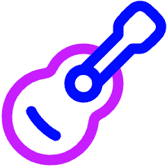 Guitar Icon from Plump Neon Set