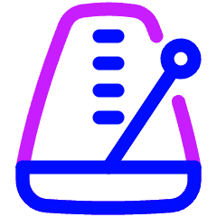Metronome Icon from Plump Neon Set