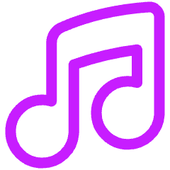 Music Note 2 Icon from Plump Neon Set