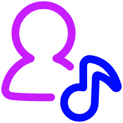 Artist Song Icon from Plump Neon Set