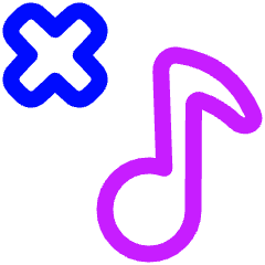 Delete Playlist Icon from Plump Neon Set