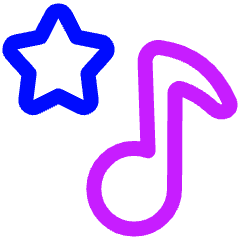 Favorite Star Playlist Icon from Plump Neon Set