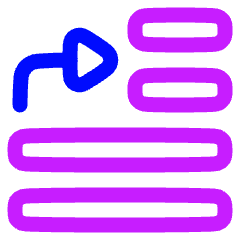 Move To Top Icon from Plump Neon Set