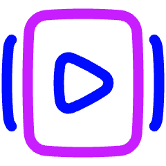 Play List 2 Icon from Plump Neon Set