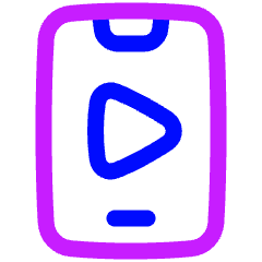 Play List 3 Icon from Plump Neon Set