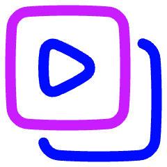 Play List 8 Icon from Plump Neon Set