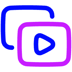 Play List 9 Icon from Plump Neon Set